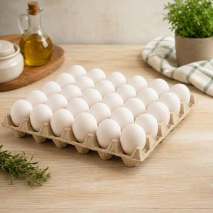 Bandeja Huevos Blanco Extra Grande 30 Unidades Frescos