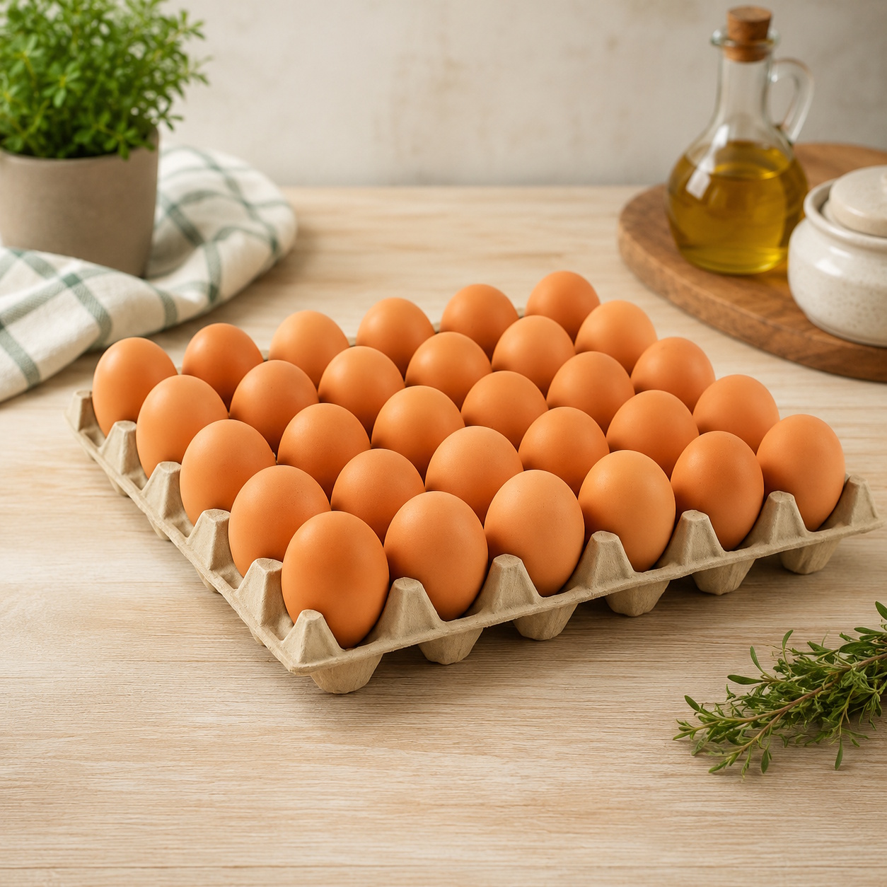 Bandeja Huevos Color Extra Grande 30 Unidades Frescos